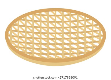 This is a Illustration of bamboo colander.