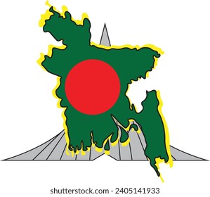This is an illustration of Bangladesh map. svg