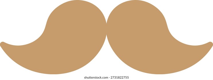 Esta é uma ilustração de um ícone de barba (marca de barba falsa).