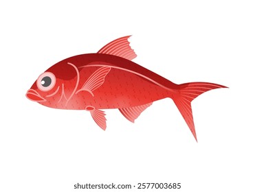 This is an illustration of Beryx splendens.