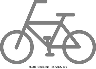 This is an illustration of a bicycle silhouette icon.