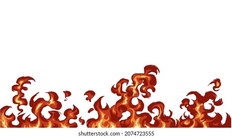 This is an illustration of a blazing fire. Please use it as a background material.