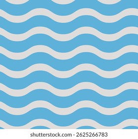 Esta es una ilustración de un patrón de repetición azul y gris que expresa ondas suaves.