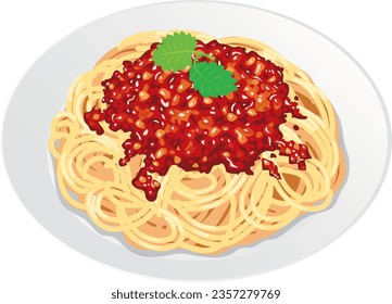 This is an illustration of bolognese.