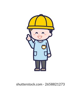 Esta é uma ilustração de um menino.