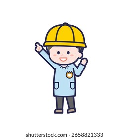 Esta es una ilustración de un niño.