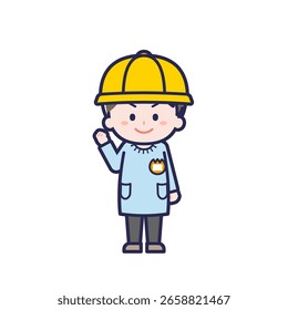Esta é uma ilustração de um menino.