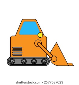 This is an illustration of a bulldozer.