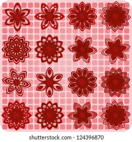 This is illustration  of C 16 flower sketches