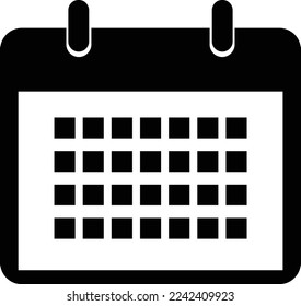 Esta es una ilustración de un icono de calendario.
