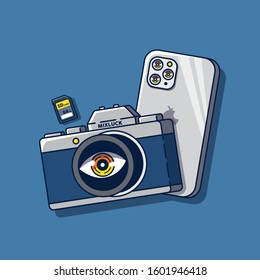 this illustration can be used for photographic illustrations, poster illustrations, illustrations on websites that contain photographic content