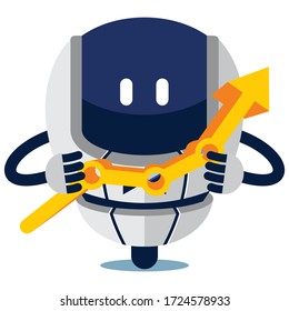 This illustration can be used as a logo or mascot related to technology, service, trading, web, future.