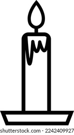 Esta es una ilustración de un icono de vela.
