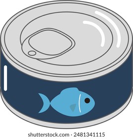 This is an illustration of canned fish.