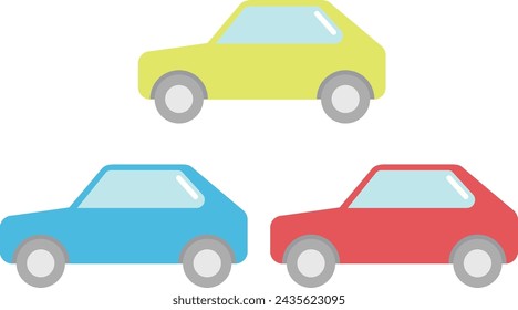 This is an illustration of car vector material.