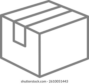 This is an illustration of a cardboard icon (luggage mark).