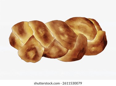 this is the illustration of challa bread