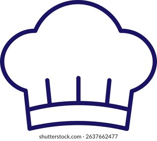 This is an illustration of a chef's hat icon.
