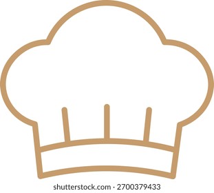 Esta es una ilustración del icono de un sombrero de chef.