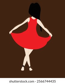 This illustration of a child ballet dancer is very suitable for you to use as a design element or character design element for your institution