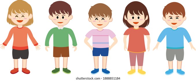 Esta es una ilustración de los niños