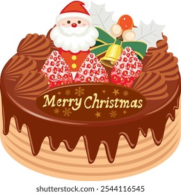 This is an illustration of a Christmas cake.