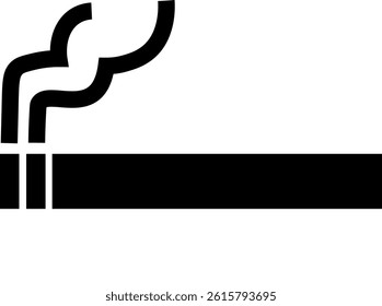 This is an illustration of a cigarette icon (smoking mark).