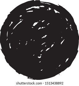 This is a illustration of Circle painted with a Japanese brush