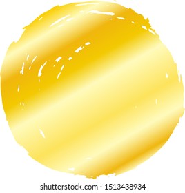This is a illustration of Circle painted with a Japanese brush