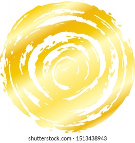 This is a illustration of Circle painted with a Japanese brush