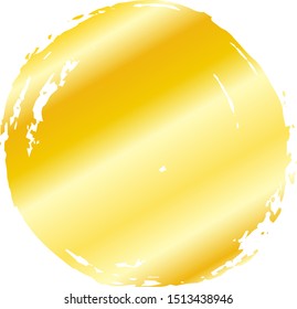 This is a illustration of Circle painted with a Japanese brush