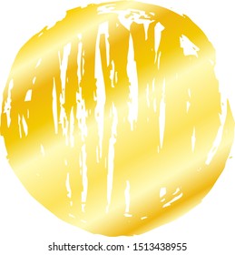 This is a illustration of Circle painted with a Japanese brush