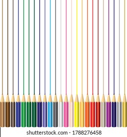 Esta es una ilustración de lápices de colores