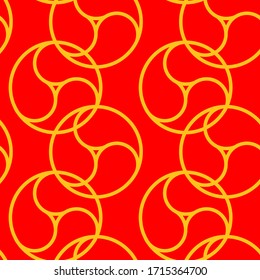 This is a illustration of  Commashaped seamless Japanese pattern 