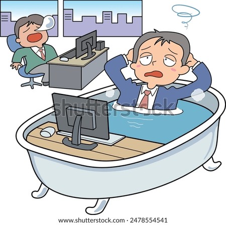 This is an illustration of a company at a lukewarm level.