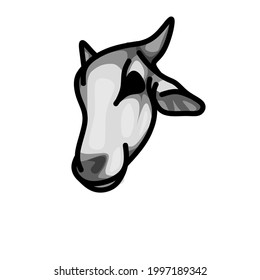 Esta es una ilustración del icono de cabeza de vaca