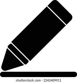 This is an illustration of a crayon icon.
