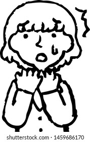 This is a illustration of a cute bob cut business woman face and pose.