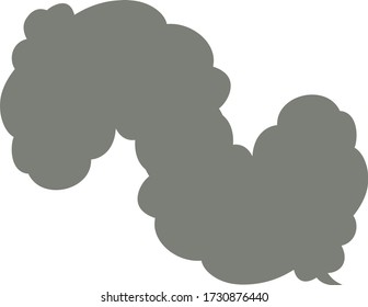This is a illustration of Cute cartoon cloud speech bubble connected sideways 