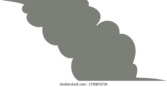 This is a illustration of Cute cartoon cloud speech bubble connected sideways 