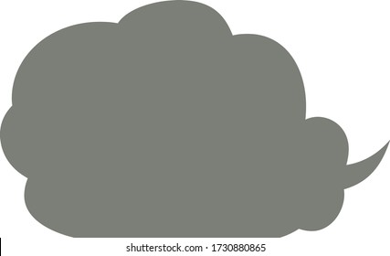 This is a illustration of Cute Cartoon clouds Speech bubble 