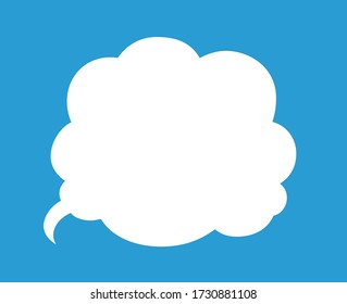 Dies ist ein Beispiel für Cute Cartoon Wolken Speech Blase 