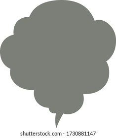 Esta es una ilustración de la burbuja de las nubes de dibujos animados 