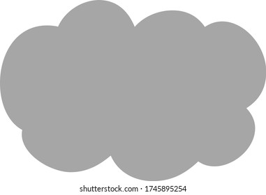 Esta es una ilustración de las nubes de dibujos animados. 