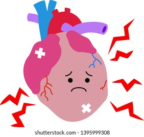 This is an illustration of a cute heart.
