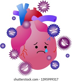This is an illustration of a cute heart.