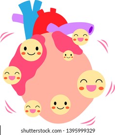 This is an illustration of a cute heart.