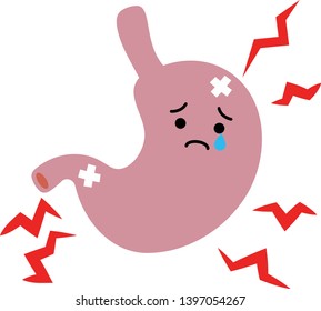 This is an illustration of a cute stomach.