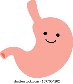 This is an illustration of a cute stomach.