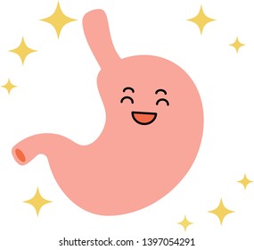 This is an illustration of a cute stomach.